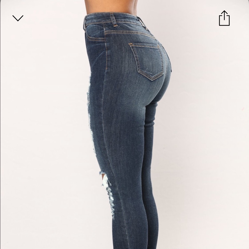 High waisted jeans